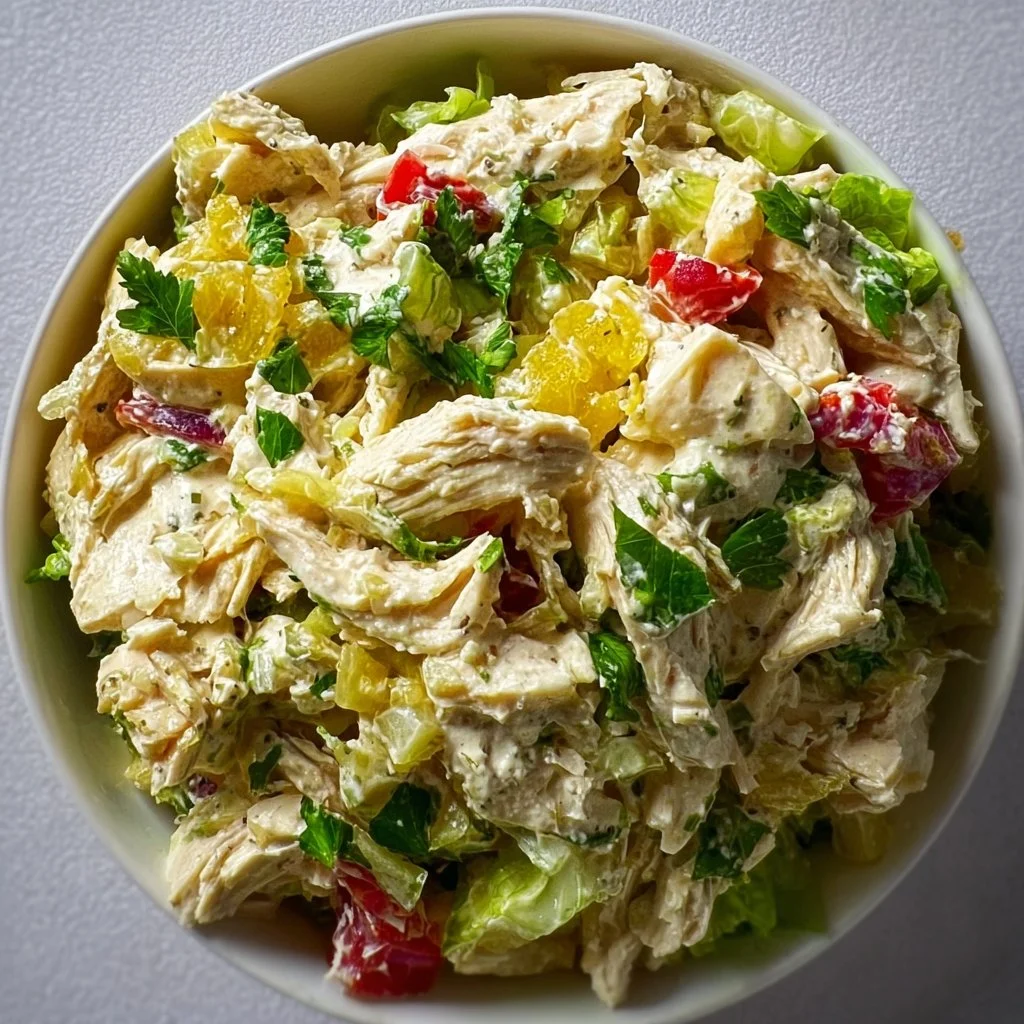 High Protein Pepperoncini Chicken Salad
