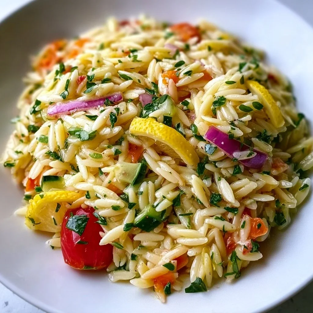Lemon Orzo Pasta Salad