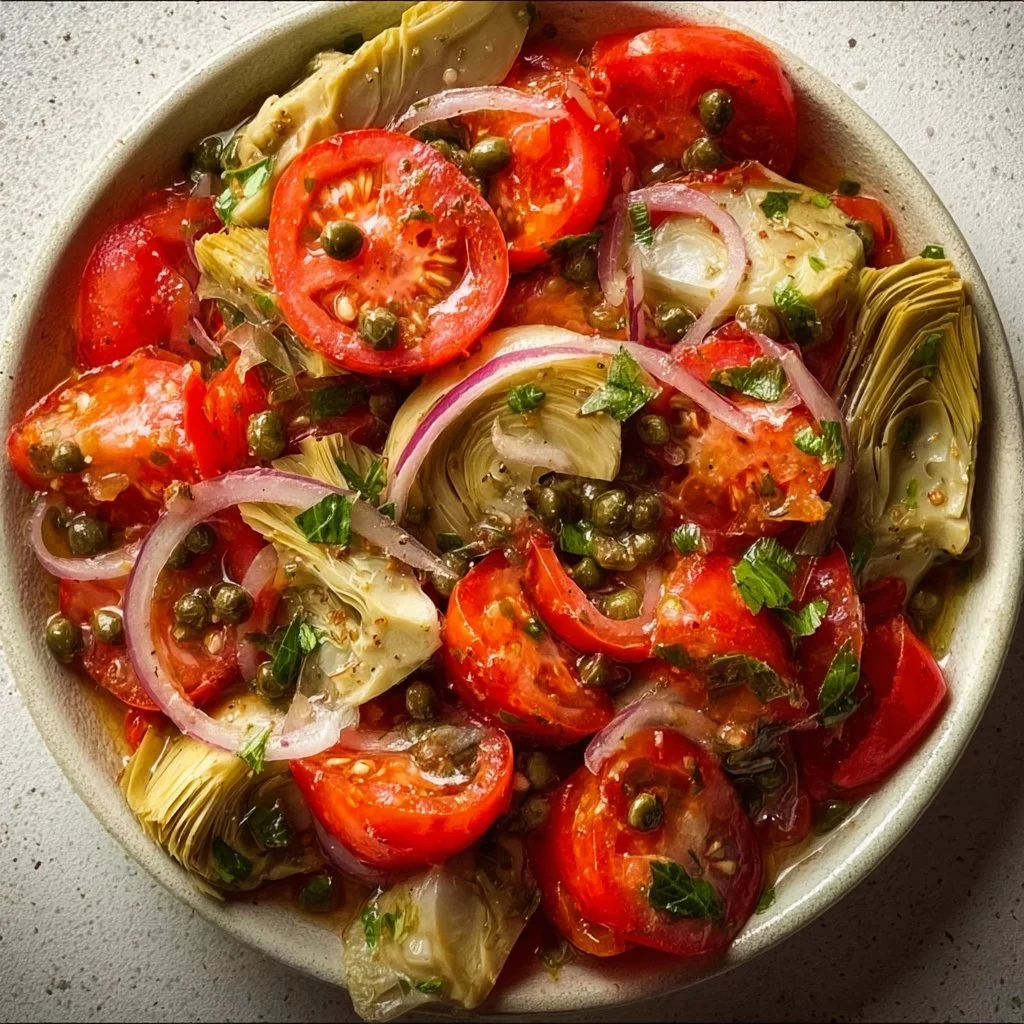 Tomato and Artichoke Salad with Capers